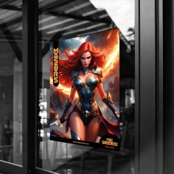 Solara - Fire Sorceress - Poster A2