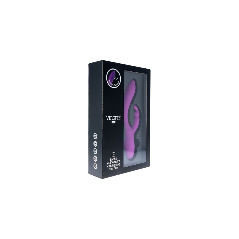 V9 RECHARGEABLE TAPPING VIBRATOR PURPLE