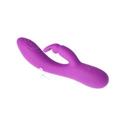 V9 RECHARGEABLE TAPPING VIBRATOR PURPLE