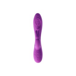 V9 RECHARGEABLE TAPPING VIBRATOR PURPLE