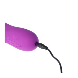 V9 RECHARGEABLE TAPPING VIBRATOR PURPLE