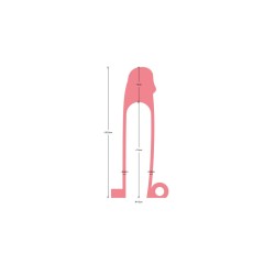 REALISTIC PENIS SHEATH S5 FLESH 19 CM W/ VIBRATION