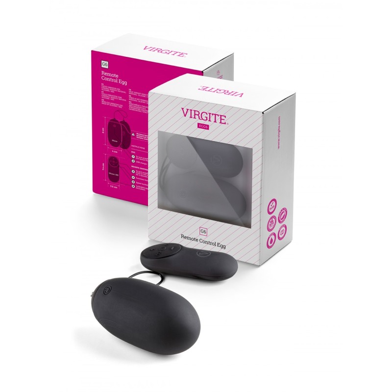G6 RECHARGEABLE BLACK VIBRATING EGG