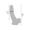Dildo 8 Inch with Balls Vibrator