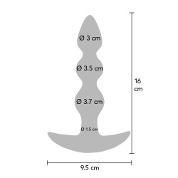 ToyJoy Buttocks The Bold Beaded Vibrating Anal Plug