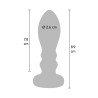 ToyJoy Buttocks Vibrating Metal Buttplug M