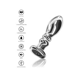 ToyJoy Buttocks Vibrating Metal Buttplug L