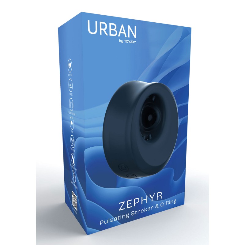 ToyJoy Urban ZEPHYR - Pulsating Stroker & C-Ring