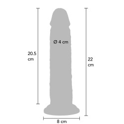 Silicone Foreskin Dong 22 cm