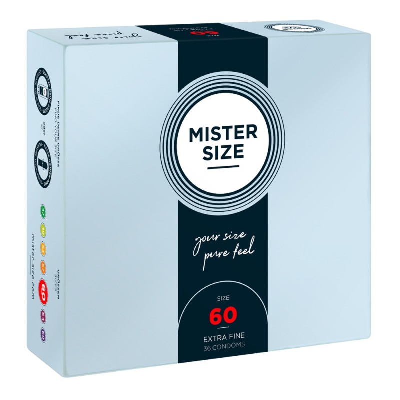 Mister Size 60mm pack of 36
