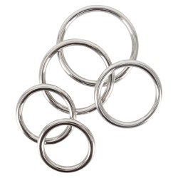 Bad Kitty Set of 5 Metal Rings