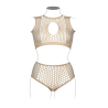 Duo Net Key-Hole Bra Set - Queen Size