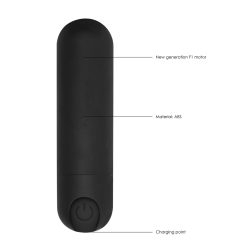 10 Speed Rechargeable Bullet - Black