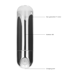 10 Speed Rechargeable Bullet - Silver