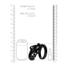 Model 25 - Chastity Cage - 3.5'' / 9 cm - Black