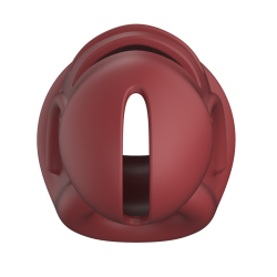 Model 28 - Ultra Soft Silicone Chastity Cage - Red
