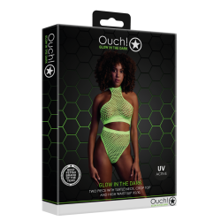 Turtle Neck and High Waist Slip - One Size - Neon Green