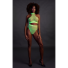 Turtle Neck and High Waist Slip - One Size - Neon Green