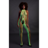 Bodystocking with Halterneck - One Size - Neon Green