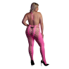 Bodystocking with Halterneck - Plus Size - Neon Pink