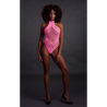 Body with Halter Neck - One Size - Neon Pink