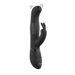 Izara - Rotating Beads Rabbit Vibrator - Black