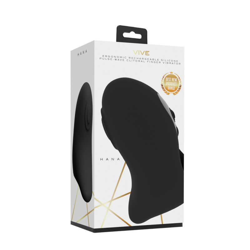 Hana - Pulse Wave Finger Vibrator - Black
