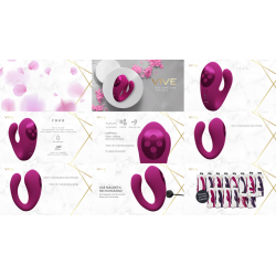 Yoko - Triple Action Vibrator Dual Prongs with Clitoral Pulse Wave