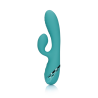 Inflatable Rabbit Vibrator - Peacock Blue