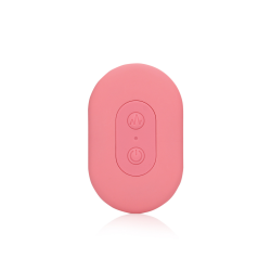 Ultra Soft Silicone Egg Vibrator with Remote Control - Pink Arabesque