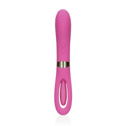 Double-Sided Flapping and G-Spot Vibrator - Exuberant Pink
