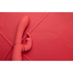 Swinging Rabbit G-Spot Vibrator - Brighto Red