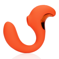 G-Spot Vibrator with Clitoral Pulse Wave - Untamed Orange