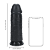 Extra Thick Straight without Balls 9 / 23 cm - Black