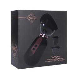 Dazzling - Rechargeable Vulva and Breast Pump - Black