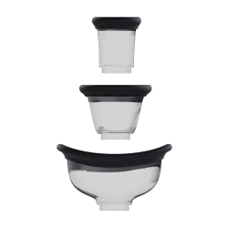 Dazzling - Rechargeable Vulva and Breast Pump - Black