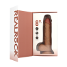 Vibrating and Thrusting Straight Cock with Balls - 8 / 20,5 cm - Tan
