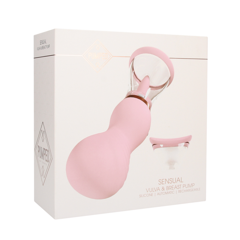 Sensual - Rechargeable Vulva and Breast Pump - Pink