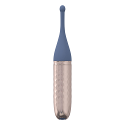 The Thrill - 10 Speed Interchangeable Vibrator - Blue
