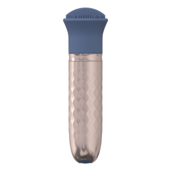 The Thrill - 10 Speed Interchangeable Vibrator - Blue