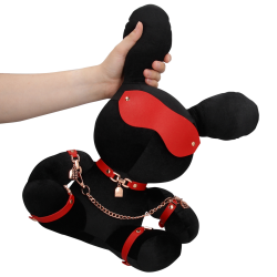 Rabbit Bondage - Velvet - Large - Black