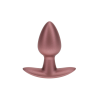 Smooth Silicone Anal Plug - Small - 2.6 / 6,5 cm - Rose Gold