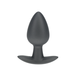 Smooth Silicone Anal Plug - Medium - 3.1 / 7,9 cm - Gunmetal