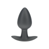 Smooth Silicone Anal Plug - Medium - 3.1 / 7,9 cm - Gunmetal