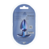 Smooth Silicone Anal Plug - Medium - 3.1 / 7,9 cm - Metallic Blue