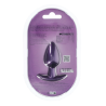 Smooth Silicone Anal Plug - Medium - 3.1 / 7,9 cm - Metallic Purple