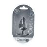 Smooth Silicone Anal Plug - Large - 3.5 / 8,9 cm - Gunmetal