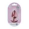 Smooth Silicone Anal Plug - Large - 3.5 / 8,9 cm - Rose Gold
