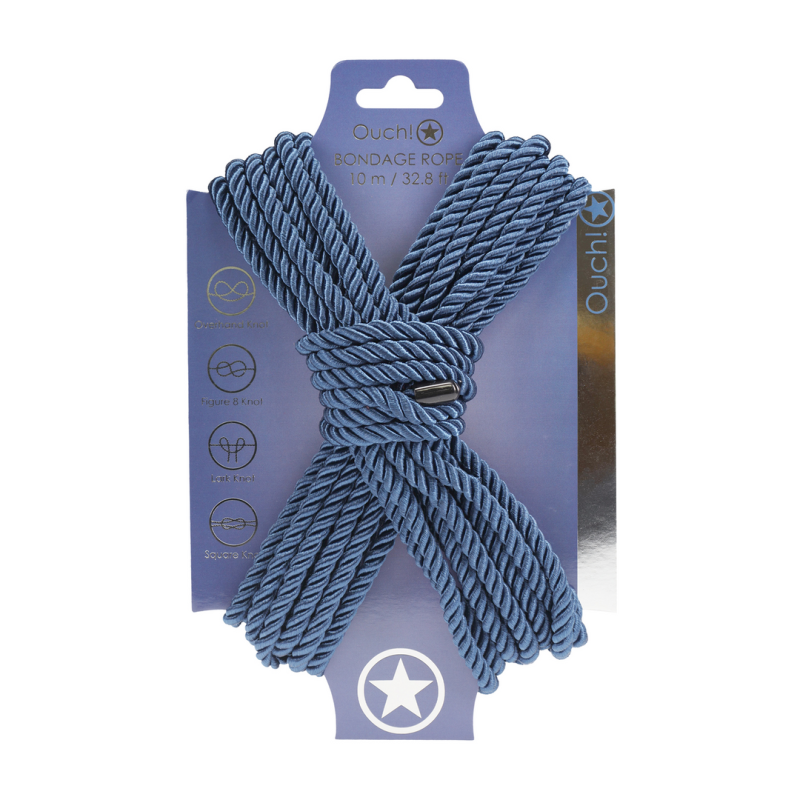 Polyester Bondage Rope - 32.8 ft / 10 m - Navy Blue