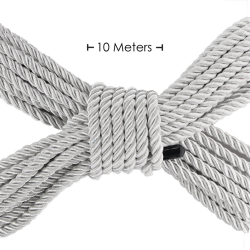 Polyester Bondage Rope - 32.8 ft / 10 m - Silver